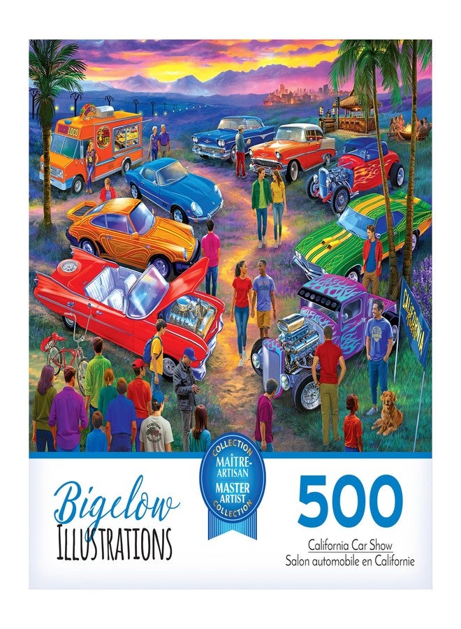 Roseart - Bigelow Illustrations - California Car Show - 500 Piece Jigsaw Puzzle for Adults - Image 4
